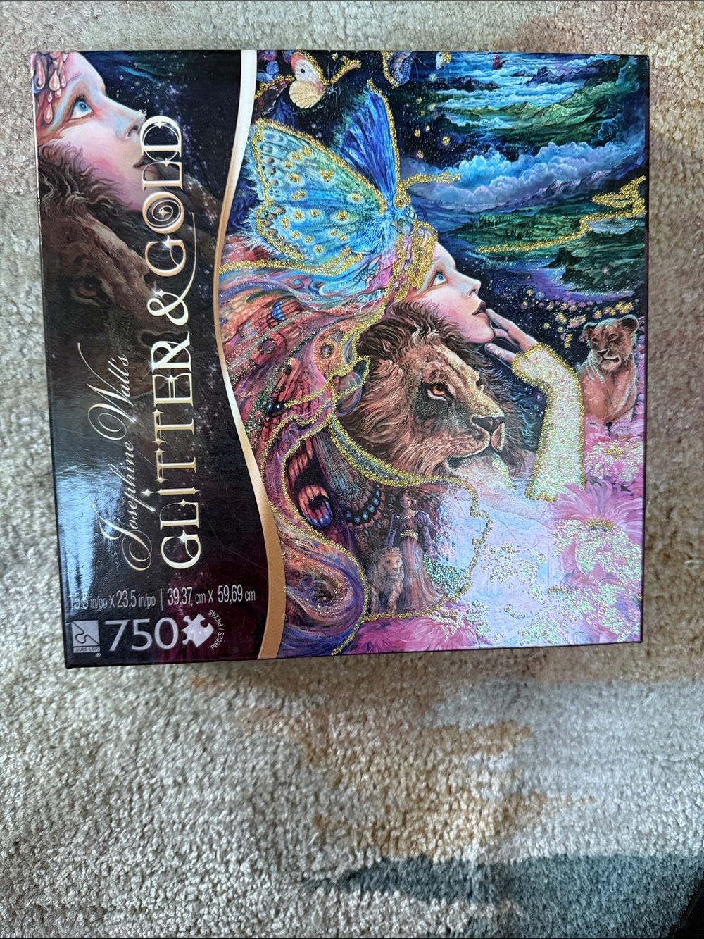 Josephine Walls glitter and gold “heart and soul“ 750 piece puzzle